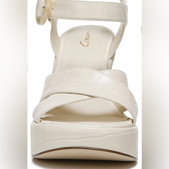 CIRCUS 🆕 NY by SAM EDELMAN Peony Platform Sandal Modern Ivory. NIB. Size 9. - Picture 5 of 10